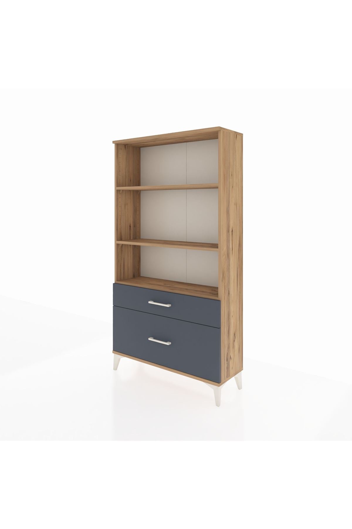 Arges Dolap 3 Raflı 2 Çekmeceli 88x30x163 - S21M004V8A