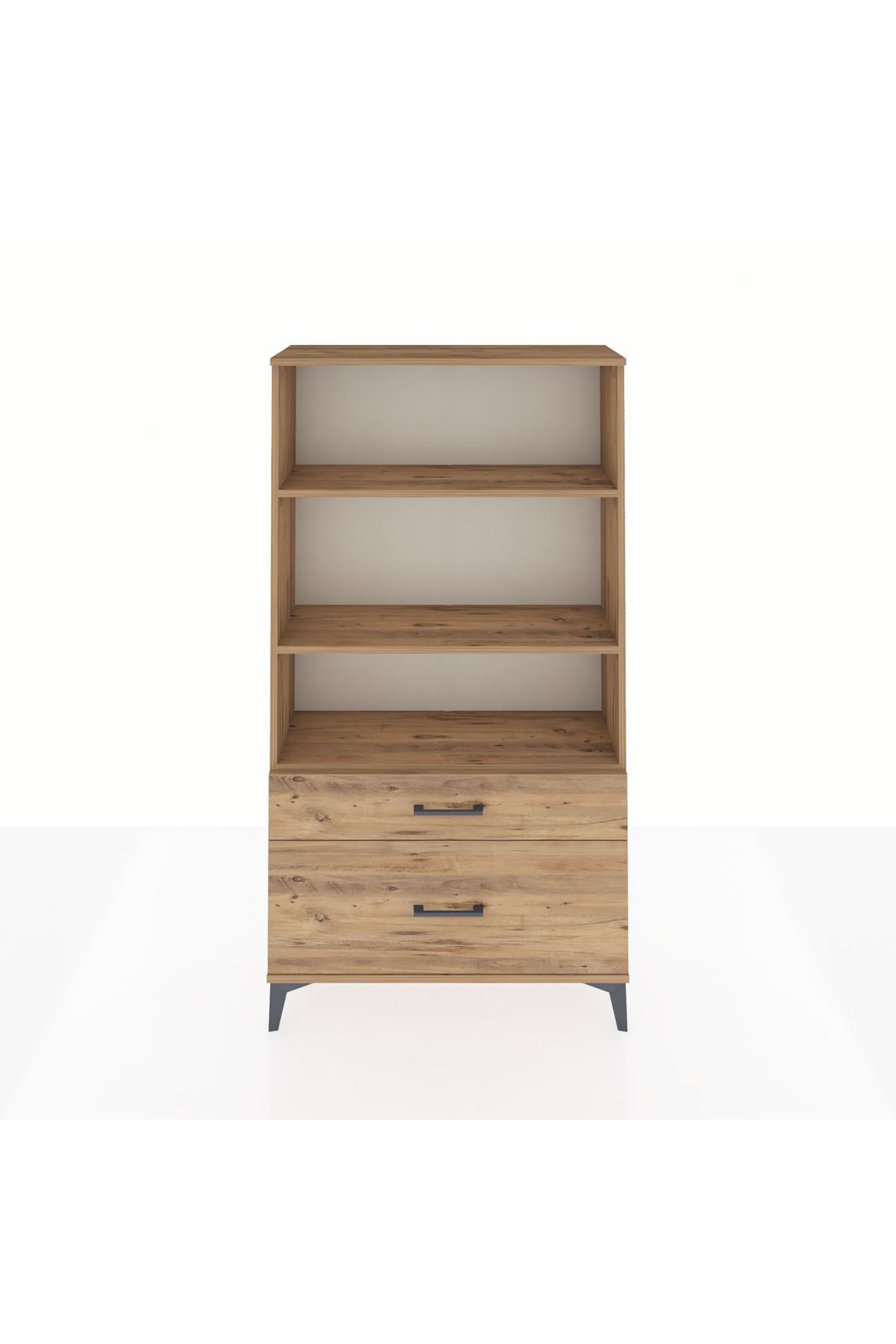 Arges Dolap 3 Raflı 2 Çekmeceli 88x30x163 - S21M004V9A