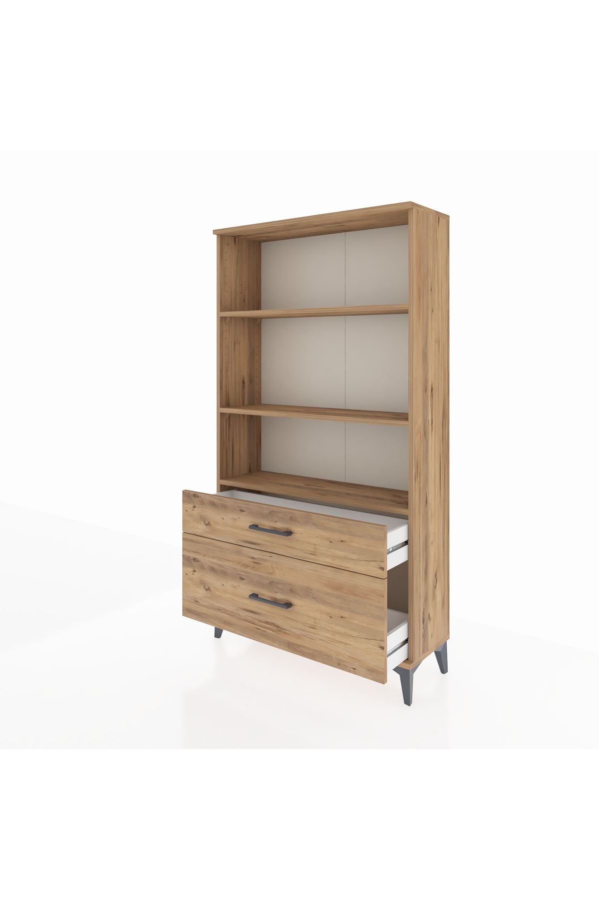 Arges Dolap 3 Raflı 2 Çekmeceli 88x30x163 - S21M004V9A
