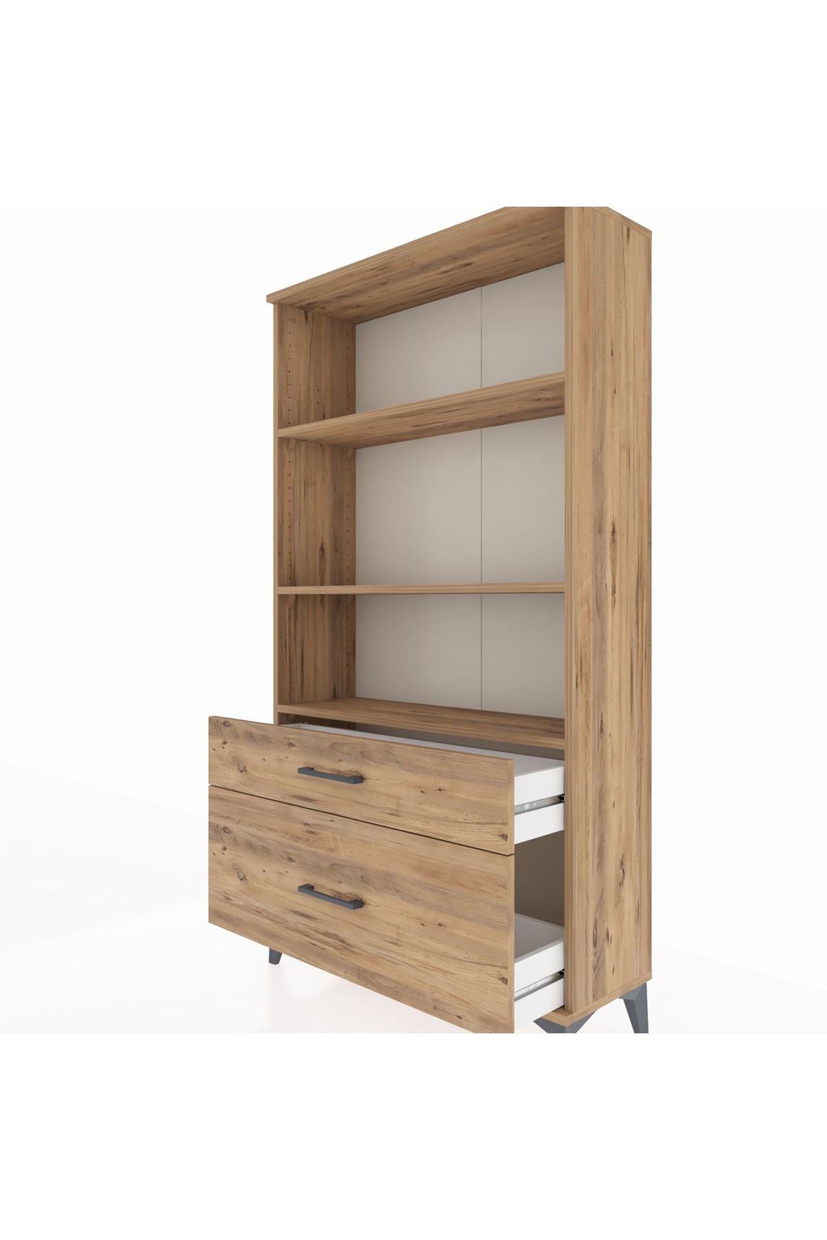 Arges Dolap 3 Raflı 2 Çekmeceli 88x30x163 - S21M004V9A