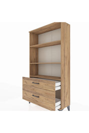 Arges Dolap 3 Raflı 2 Çekmeceli 88x30x163 - S21M004V9A