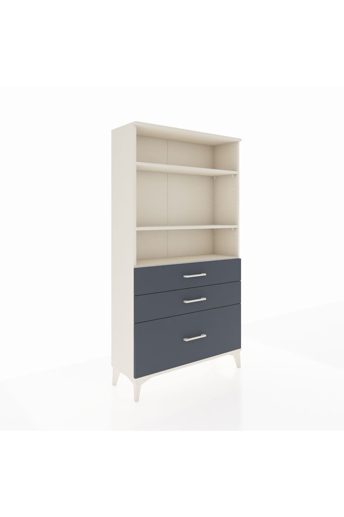 Arges Dolap 3 Raflı 3 Çekmeceli 88x30x163 - S21M006V2A