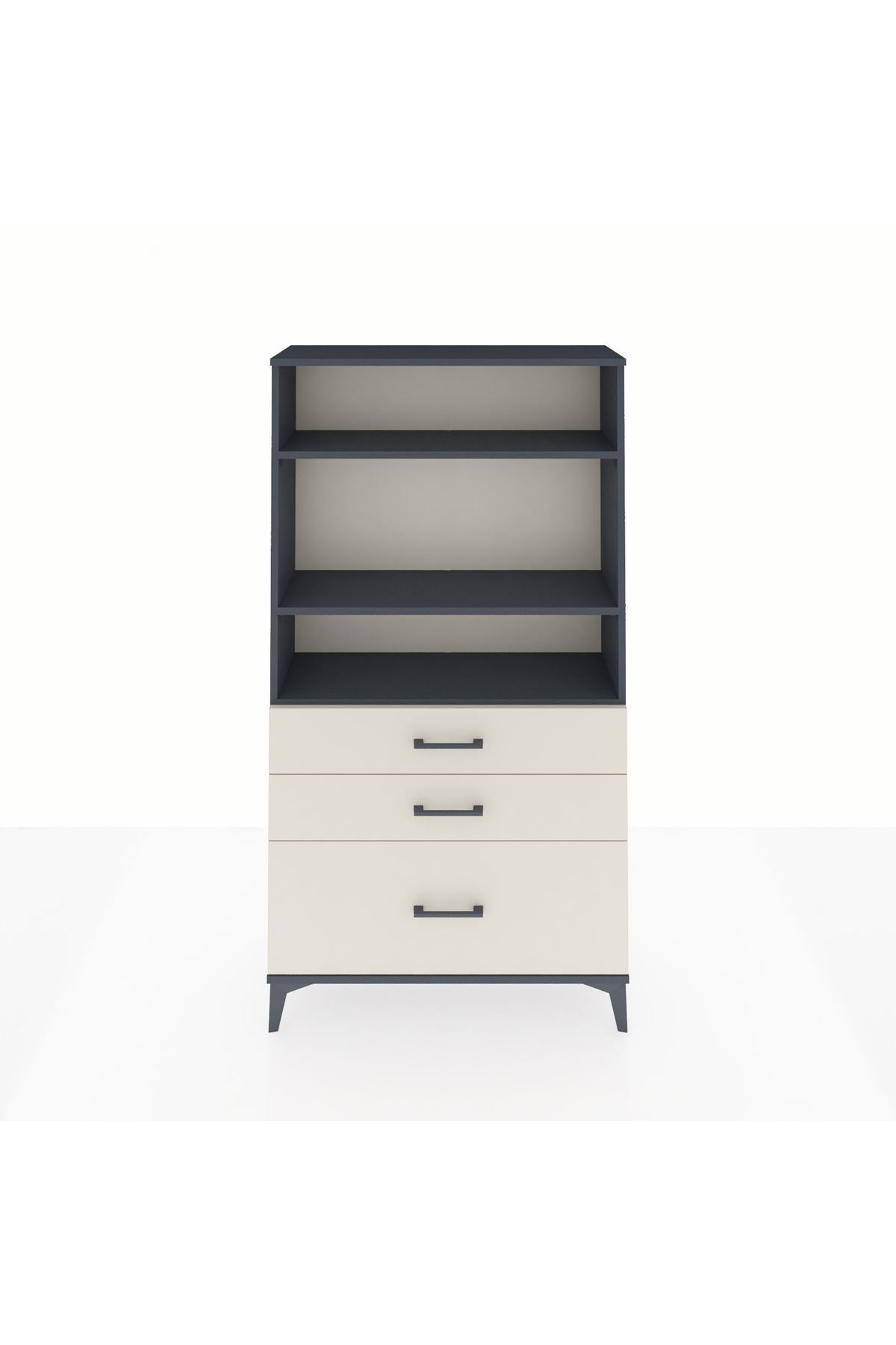 Arges Dolap 3 Raflı 3 Çekmeceli 88x30x163 - S21M006V4A