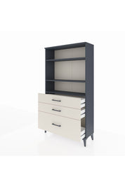 Arges Dolap 3 Raflı 3 Çekmeceli 88x30x163 - S21M006V4A