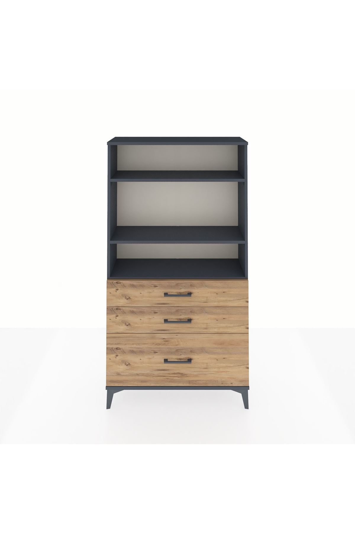 Arges Dolap 3 Raflı 3 Çekmeceli 88x30x163 - S21M006V6A