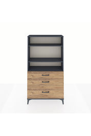 Arges Dolap 3 Raflı 3 Çekmeceli 88x30x163 - S21M006V6A