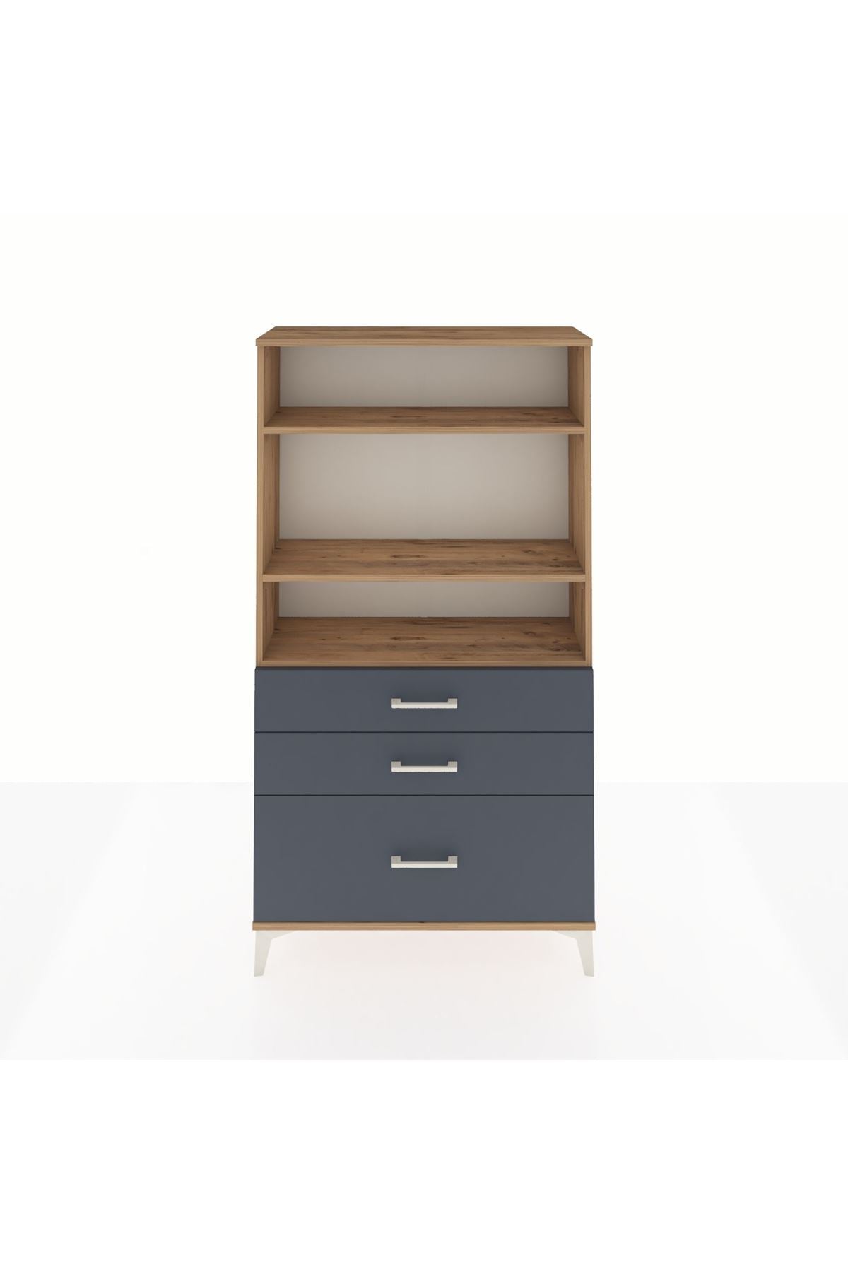 Arges Dolap 3 Raflı 3 Çekmeceli 88x30x163 - S21M006V8A