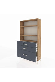 Arges Dolap 3 Raflı 3 Çekmeceli 88x30x163 - S21M006V8A