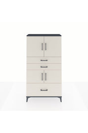 Arges Dolap 3 Raflı 3 Çekmeceli 4 Kapaklı 88x30x163 - S21M007V4A