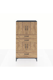 Arges Dolap 3 Raflı 3 Çekmeceli 4 Kapaklı 88x30x163 - S21M007V6A