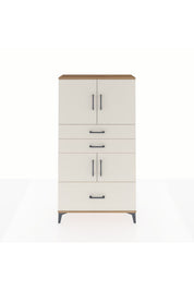 Arges Dolap 3 Raflı 3 Çekmeceli 4 Kapaklı 88x30x163 - S21M007V7A