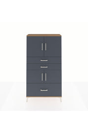 Arges Dolap 3 Raflı 3 Çekmeceli 4 Kapaklı 88x30x163 - S21M007V8A