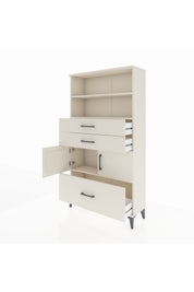Arges Dolap 3 Raflı 3 Çekmeceli 2 Kapaklı 88x30x163 - S21M008V1A
