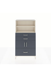 Arges Dolap 3 Raflı 3 Çekmeceli 2 Kapaklı 88x30x163 - S21M008V2A