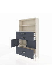 Arges Dolap 3 Raflı 3 Çekmeceli 2 Kapaklı 88x30x163 - S21M008V2A