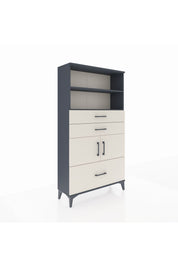 Arges Dolap 3 Raflı 3 Çekmeceli 2 Kapaklı 88x30x163 - S21M008V4A