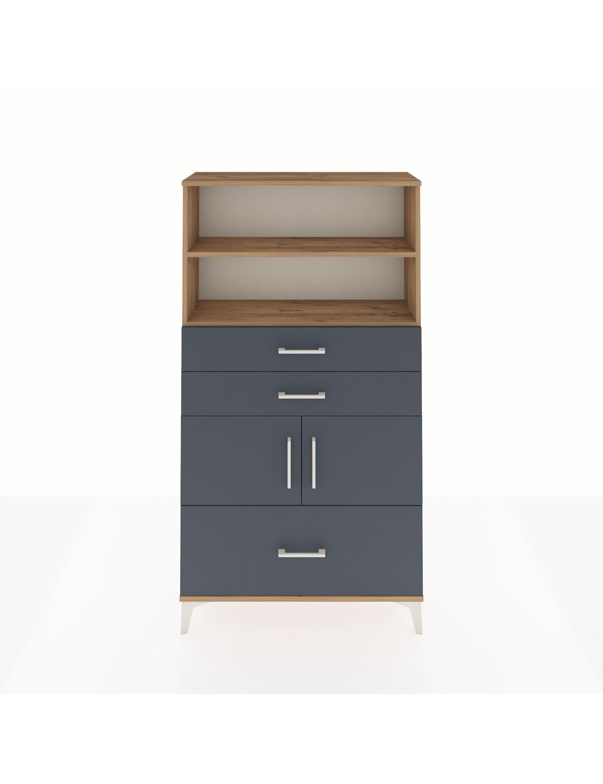 Arges Dolap 3 Raflı 3 Çekmeceli 2 Kapaklı 88x30x163 - S21M008V8A