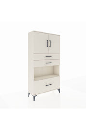 Arges Dolap 3 Raflı 3 Çekmeceli 2 Kapaklı 88x30x163 - S21M009V1A