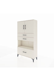 Arges Dolap 3 Raflı 3 Çekmeceli 2 Kapaklı 88x30x163 - S21M009V1A
