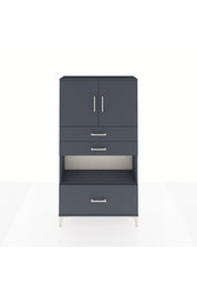 Arges Dolap 3 Raflı 3 Çekmeceli 2 Kapaklı 88x30x163 - S21M009V5A