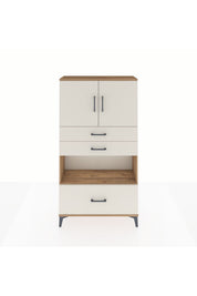 Arges Dolap 3 Raflı 3 Çekmeceli 2 Kapaklı 88x30x163 - S21M009V7A