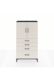 Arges Dolap 2 Raflı 4 Çekmeceli 2 Kapaklı 88x30x163 - S21M011V4A