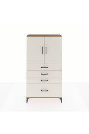 Arges Dolap 2 Raflı 4 Çekmeceli 2 Kapaklı 88x30x163 - S21M011V7A