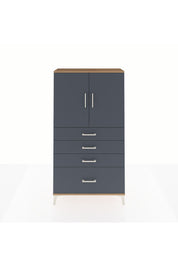Arges Dolap 2 Raflı 4 Çekmeceli 2 Kapaklı 88x30x163 - S21M011V8A