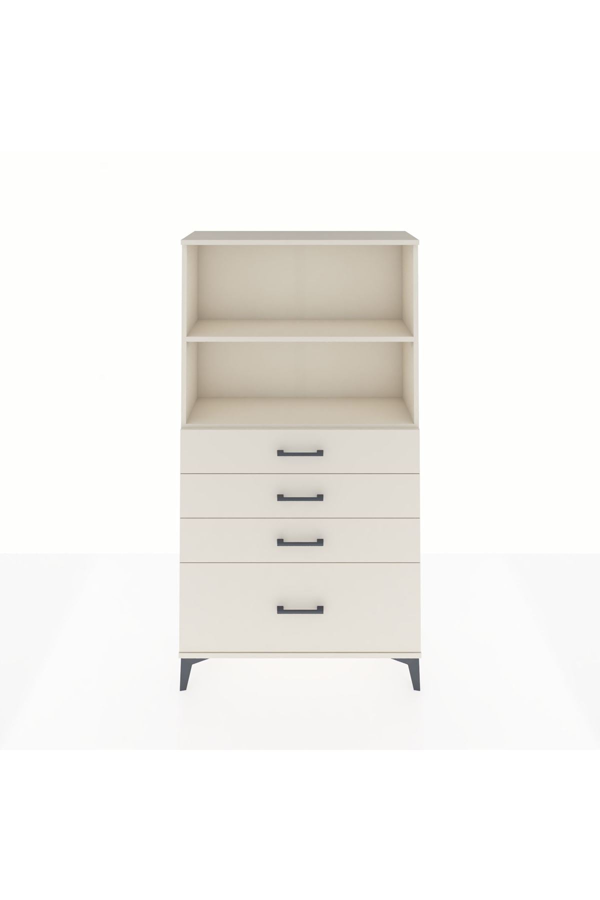 Arges Dolap 2 Raflı 4 Çekmeceli 88x30x163 - S21M012V1A