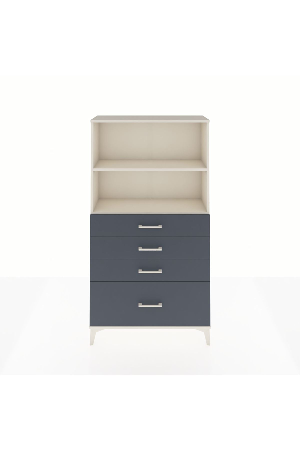 Arges Dolap 2 Raflı 4 Çekmeceli 88x30x163 - S21M012V2A
