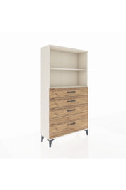 Arges Dolap 2 Raflı 4 Çekmeceli 88x30x163 - S21M012V3A