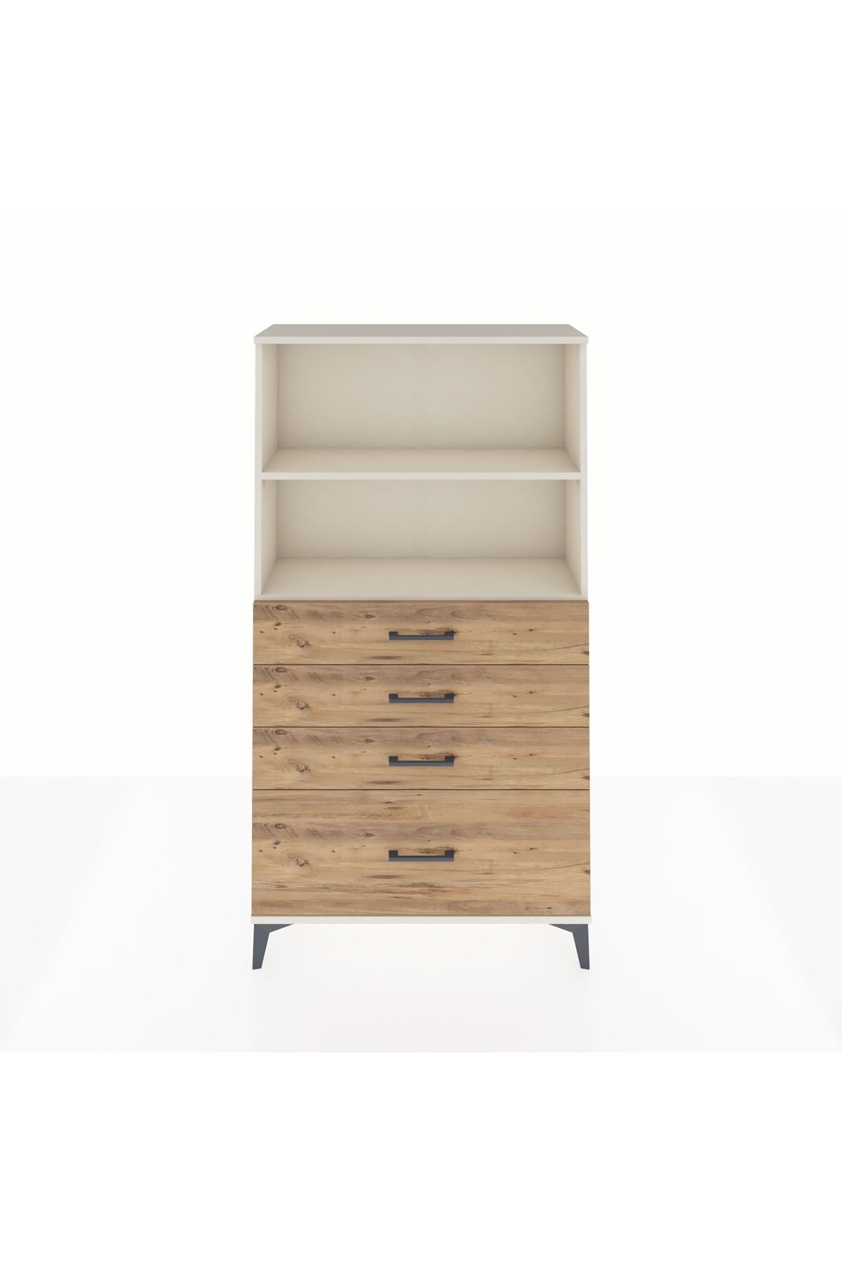 Arges Dolap 2 Raflı 4 Çekmeceli 88x30x163 - S21M012V3A