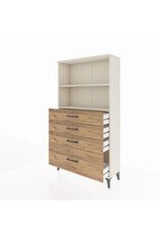 Arges Dolap 2 Raflı 4 Çekmeceli 88x30x163 - S21M012V3A
