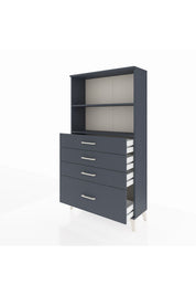 Arges Dolap 2 Raflı 4 Çekmeceli 88x30x163 - S21M012V5A
