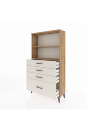 Arges Dolap 2 Raflı 4 Çekmeceli 88x30x163 - S21M012V7A