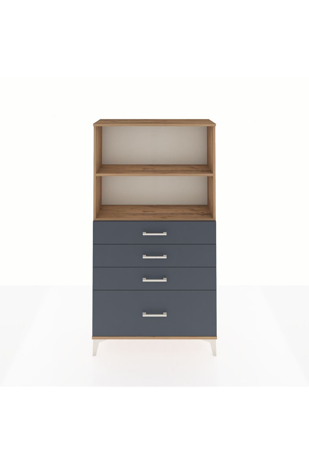 Arges Dolap 2 Raflı 4 Çekmeceli 88x30x163 - S21M012V8A