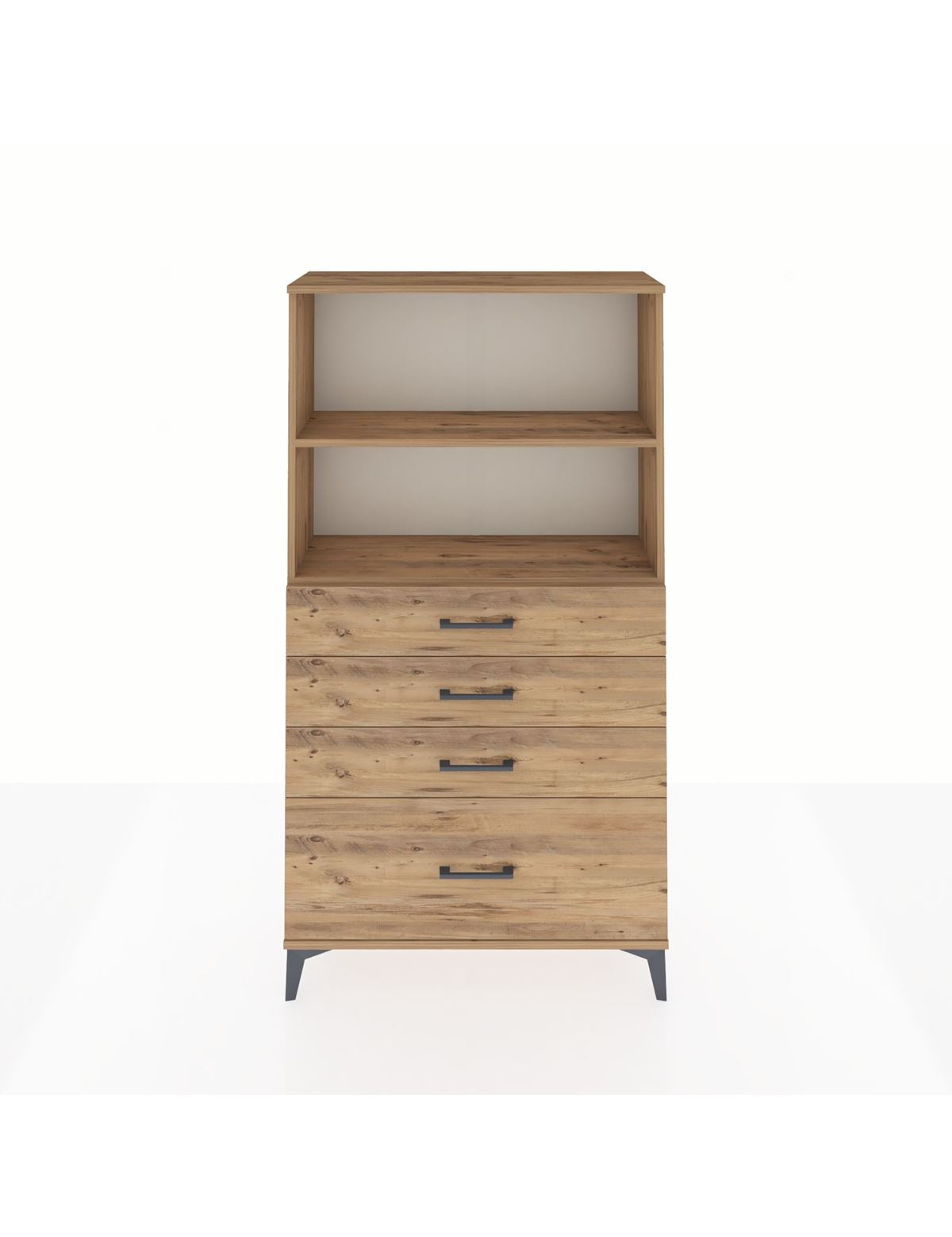 Arges Dolap 2 Raflı 4 Çekmeceli 88x30x163 - S21M012V9A