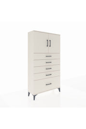 Arges Dolap 2 Raflı 5 Çekmeceli 2 Kapaklı 88x30x163 - S21M013V1A