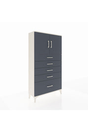 Arges Dolap 2 Raflı 5 Çekmeceli 2 Kapaklı 88x30x163 - S21M013V2A