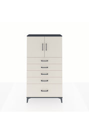 Arges Dolap 2 Raflı 5 Çekmeceli 2 Kapaklı 88x30x163 - S21M013V4A