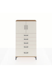 Arges Dolap 2 Raflı 5 Çekmeceli 2 Kapaklı 88x30x163 - S21M013V7A