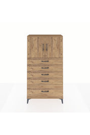 Arges Dolap 2 Raflı 5 Çekmeceli 2 Kapaklı 88x30x163 - S21M013V9A