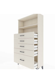 Arges Dolap 2 Raflı 5 Çekmeceli 88x30x163 - S21M014V1A