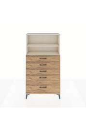 Arges Dolap 2 Raflı 5 Çekmeceli 88x30x163 - S21M014V3A