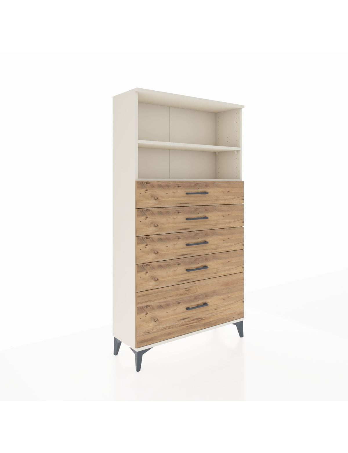 Arges Dolap 2 Raflı 5 Çekmeceli 88x30x163 - S21M014V3A