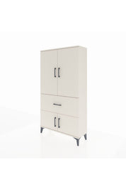 Arges Dolap 3 Raflı Tek Çekmeceli 4 Kapaklı 88x30x163 - S21M015V1A