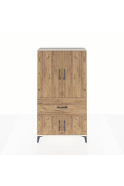 Arges Dolap 3 Raflı Tek Çekmeceli 4 Kapaklı 88x30x163 - S21M015V3A
