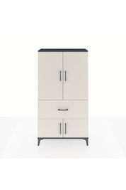 Arges Dolap 3 Raflı Tek Çekmeceli 4 Kapaklı 88x30x163 - S21M015V4A