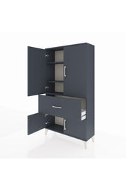 Arges Dolap 3 Raflı Tek Çekmeceli 4 Kapaklı 88x30x163 - S21M015V5A
