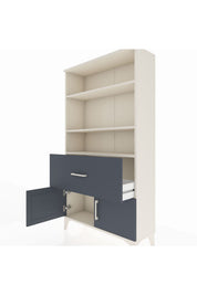 Arges Dolap 3 Raflı Tek Çekmeceli 2 Kapaklı 88x30x163 - S21M016V2A